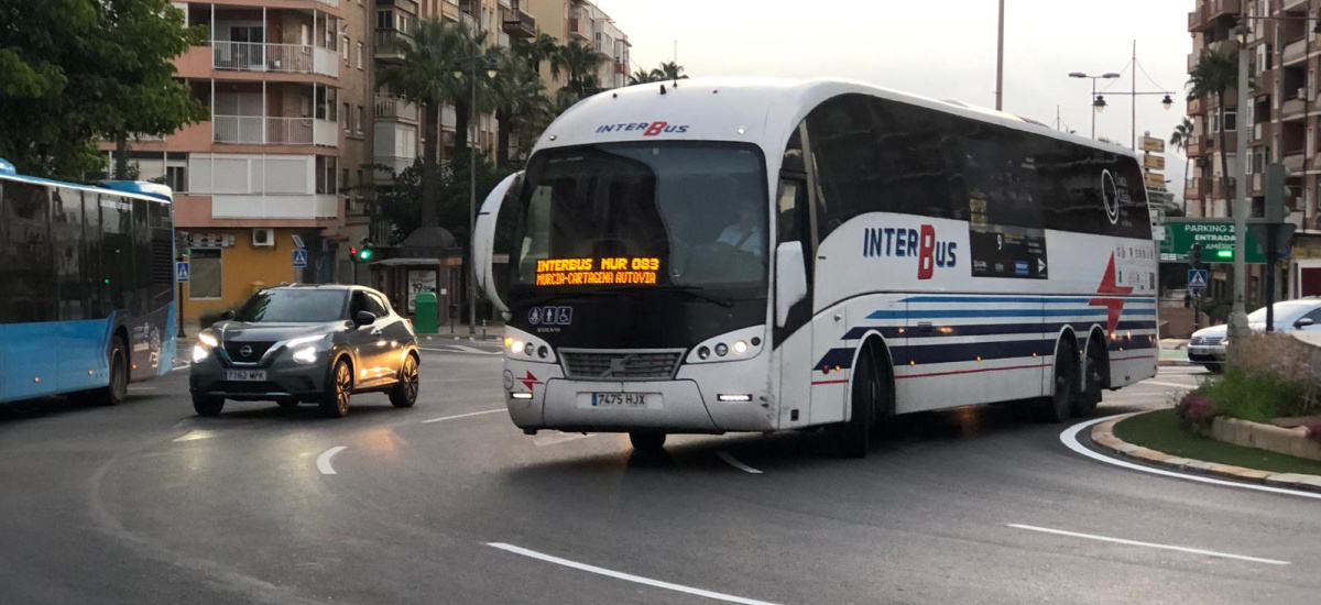 Cambios en el horario del autobús Murcia-Cartagena ante la huelga en el transporte de viajeros del lunes